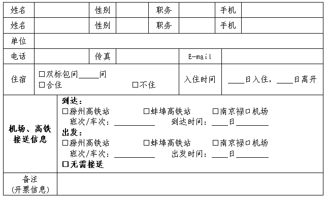 回執(zhí)表